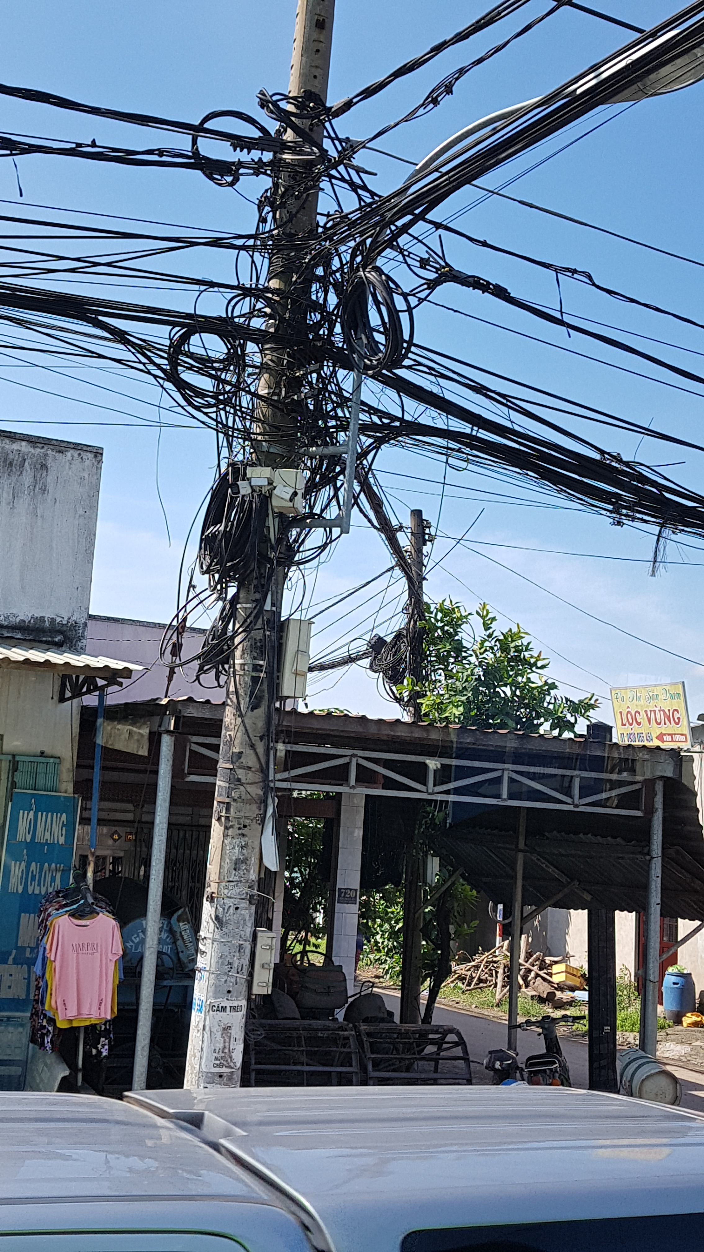 Tangle of wires